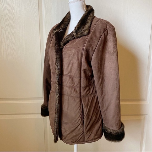 Fitz Wright Faux Suede and Fur Jacket - Picture 2 of 11